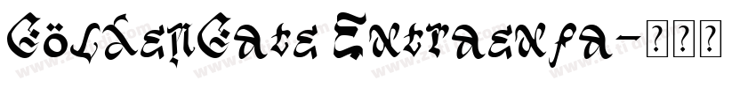 GoldenGate Extraexpa字体转换